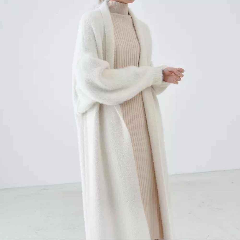 🌺 The Lukah Long Teddy Bear Soft Cardigan Sweater - Picture 3 of 11